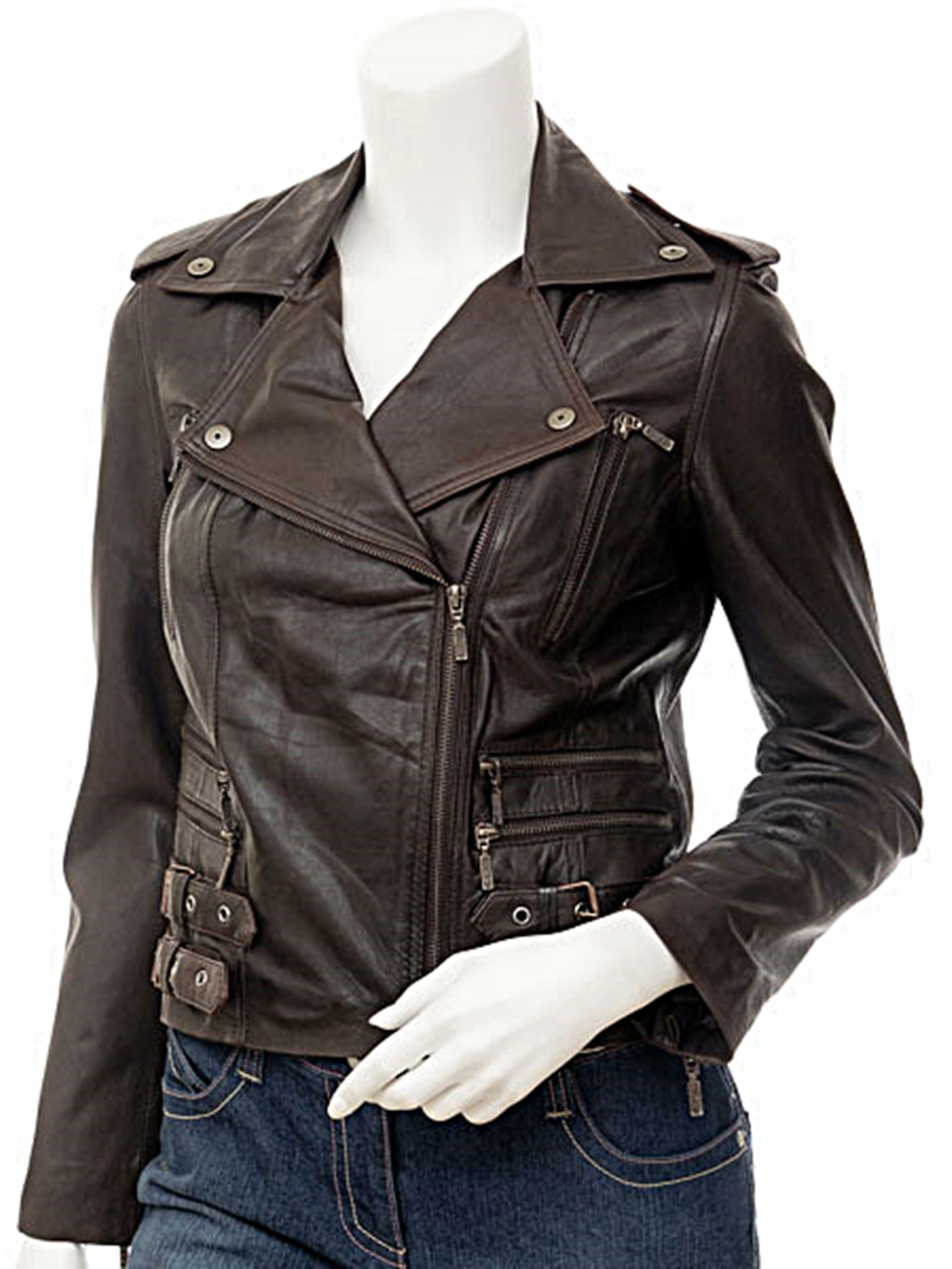 Custom Leather Jackets Motorcycle style LLJ612 9 Leather Colors