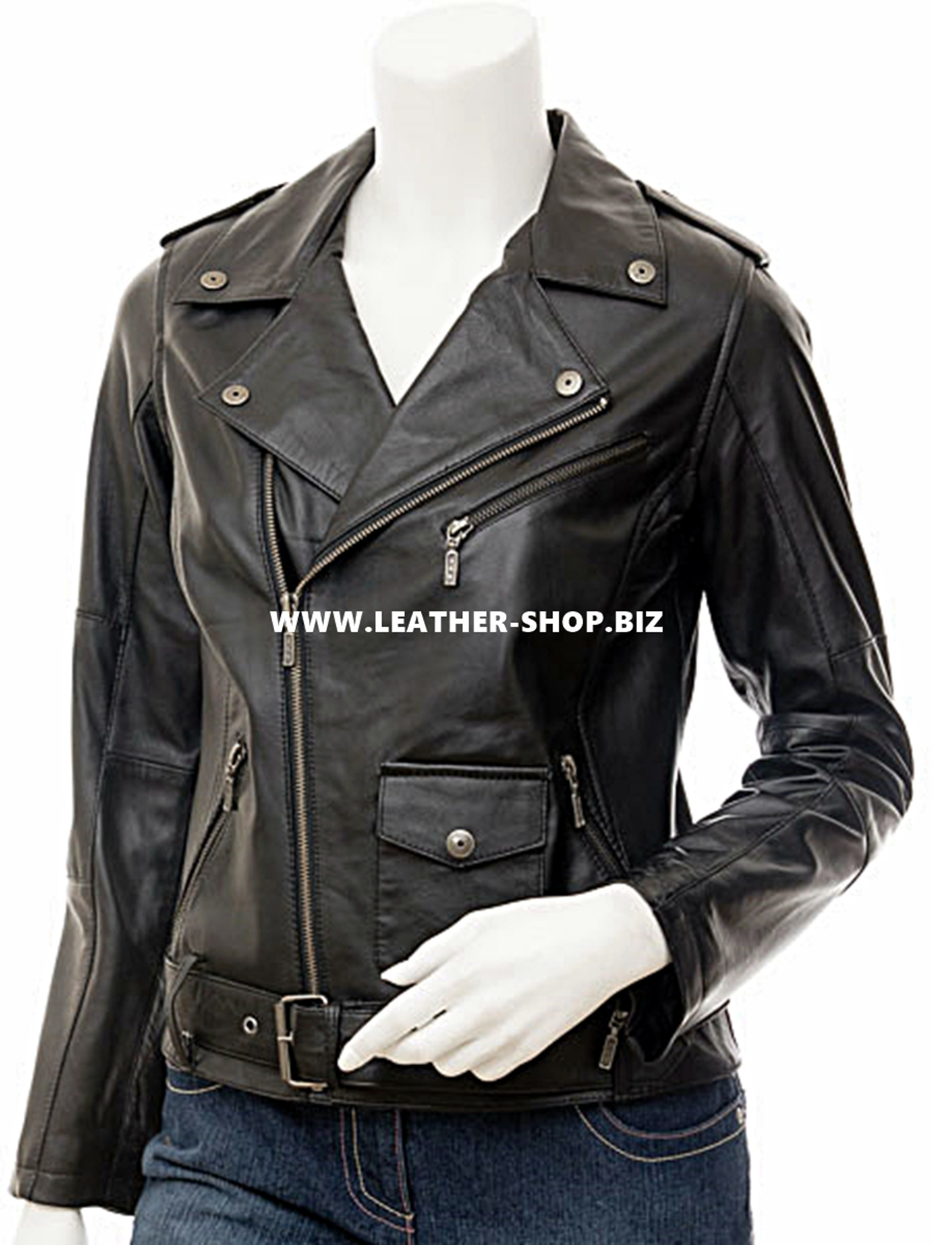 Custom Leather Jackets Motorcycle style LLJ613 9 Colors