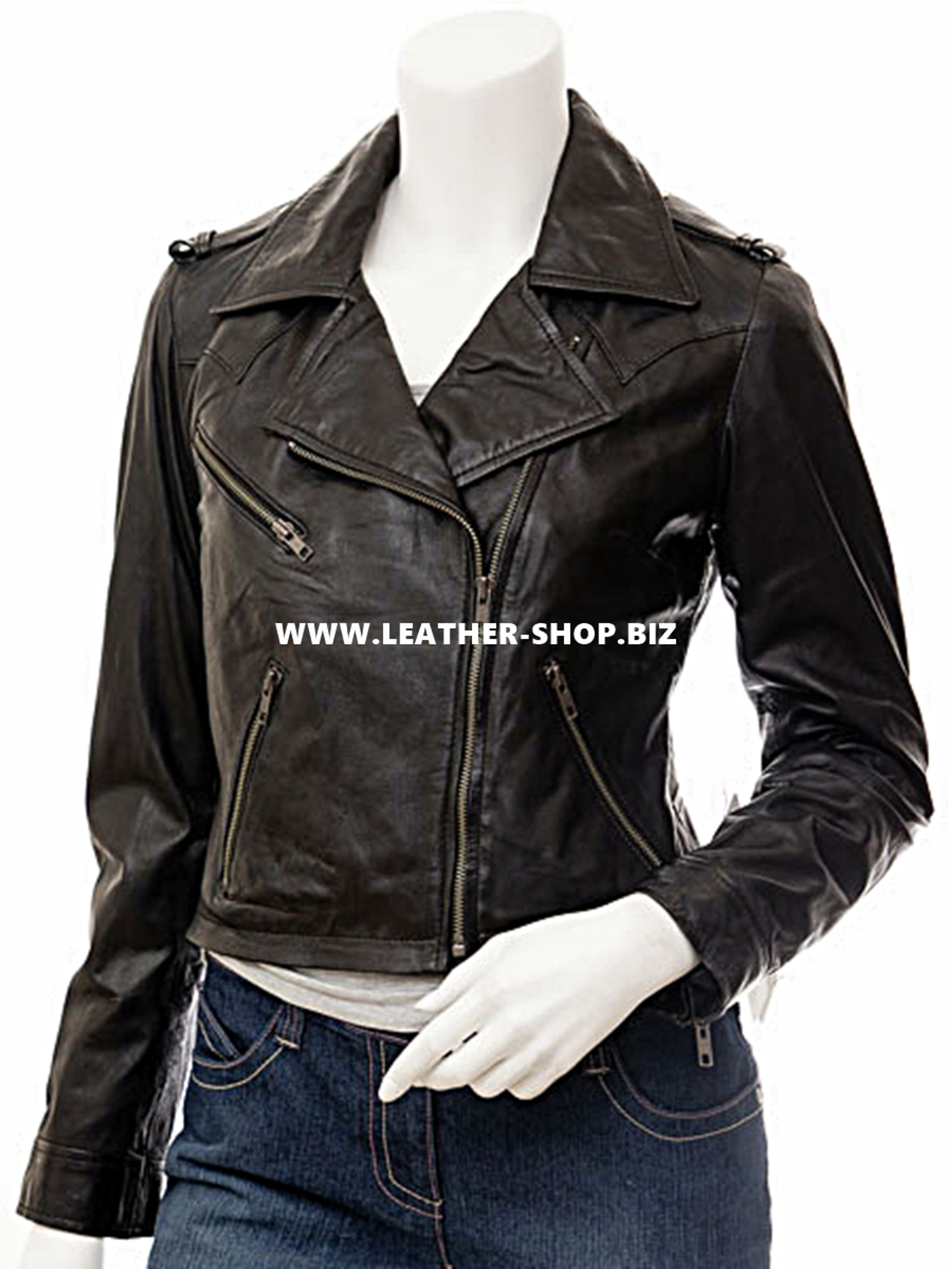 Custom Leather Jackets Motorcycle style LLJ614 made-to-order 9 colors all sizes
