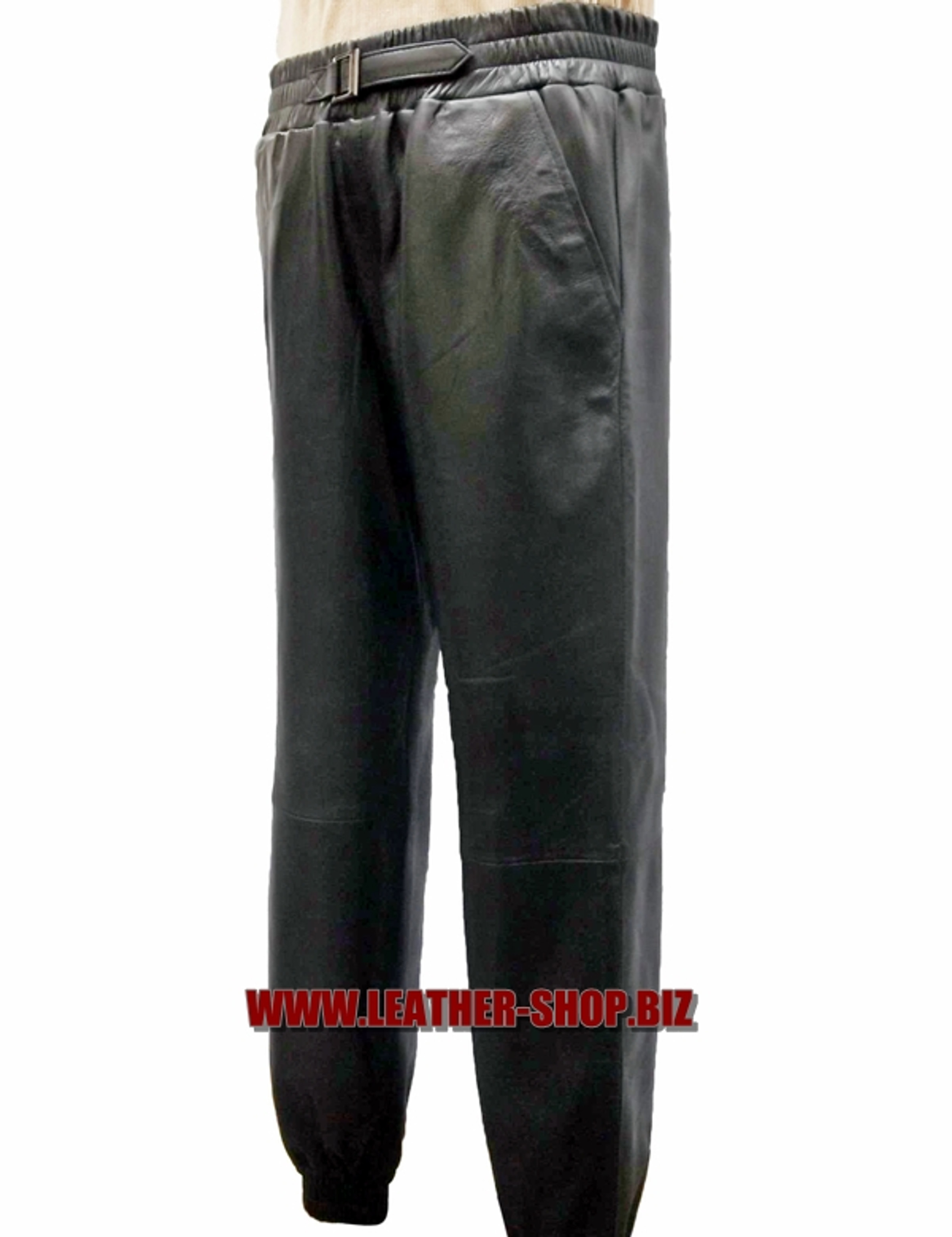 Lambskin Leather Sweatpants style LSP006 9 colors, custom fit