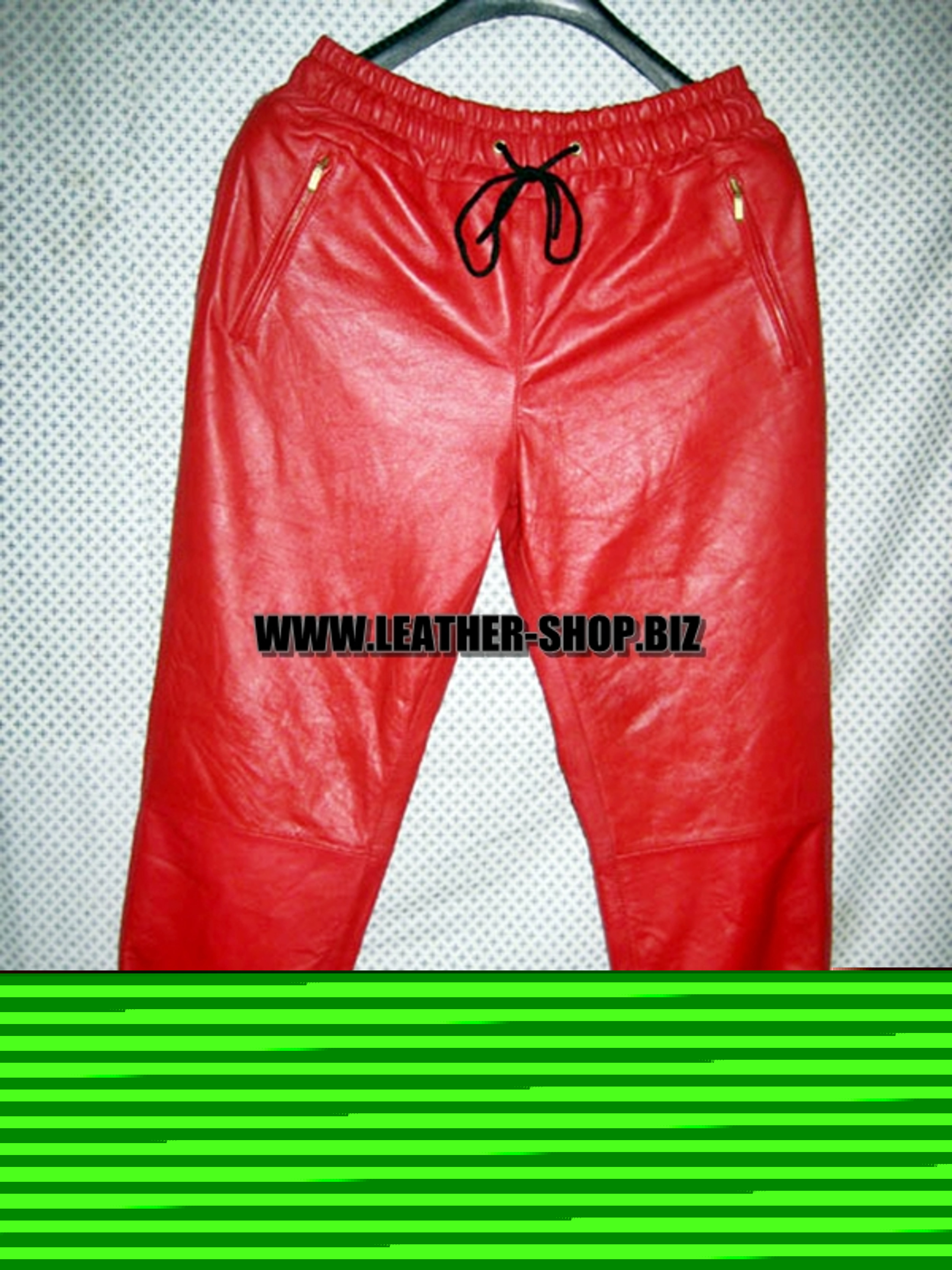 Lambskin Leather Sweatpants style LSP101 Kanye West replica