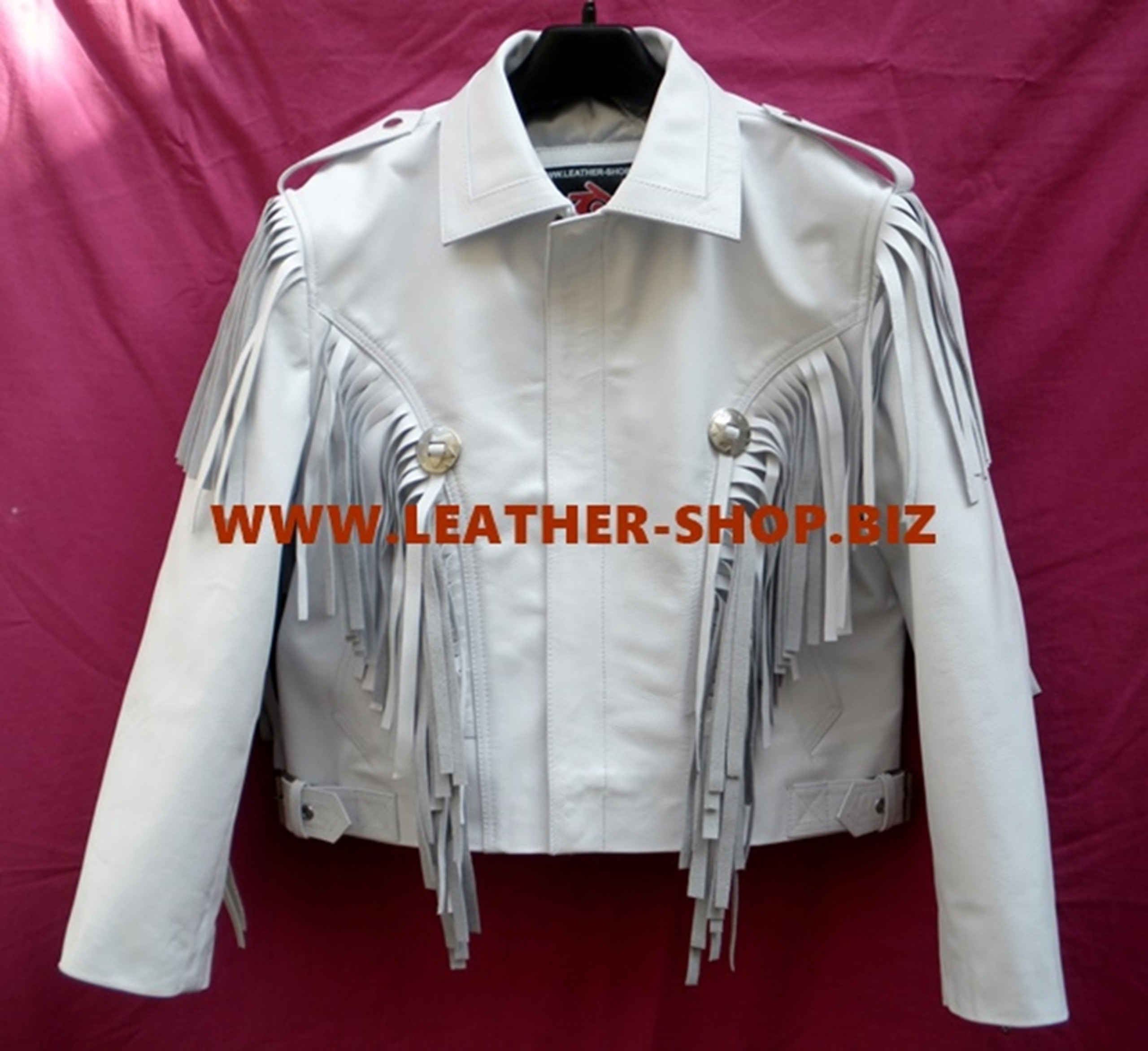 Custom Fringe Leather Jacket, Available in 9 Leather Colors MLFJ202