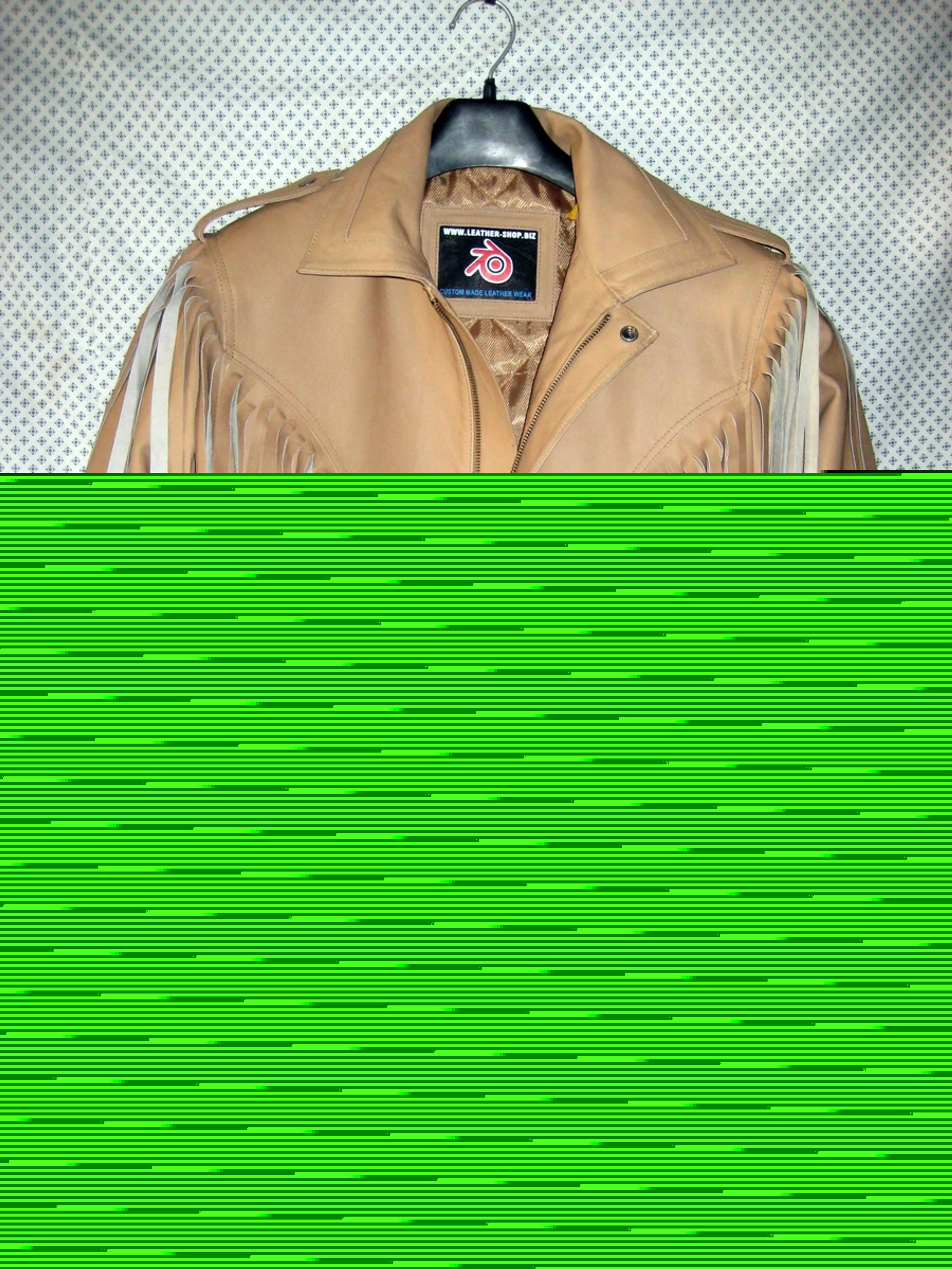 Leather Jacket Custom-Made with Fringe MLFJ203 in 9 leather colors