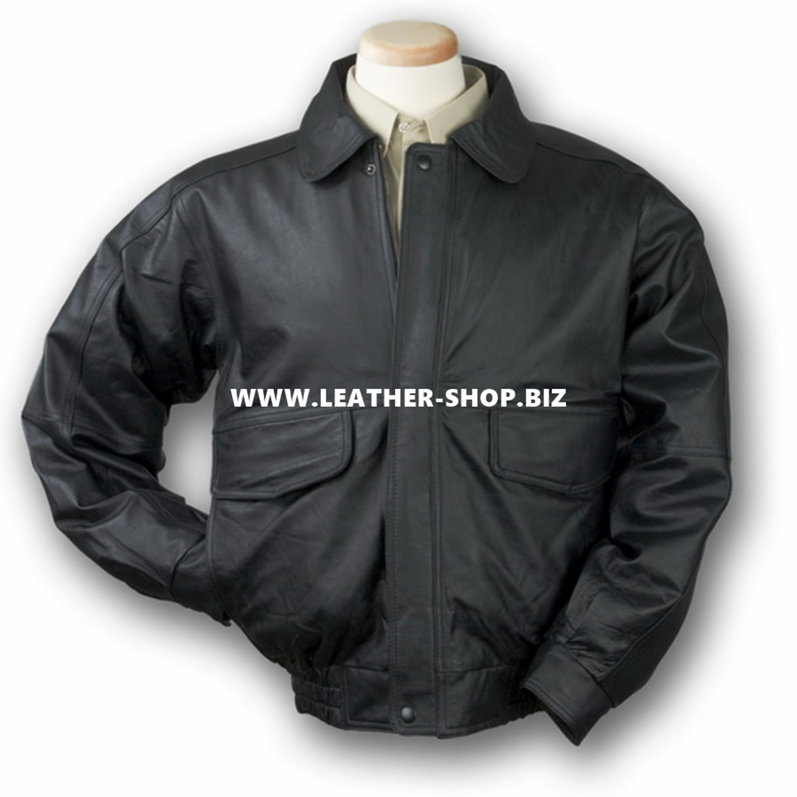 Leather Bomber Jacket Custom-Made style MLJ0020B In 9 Colors