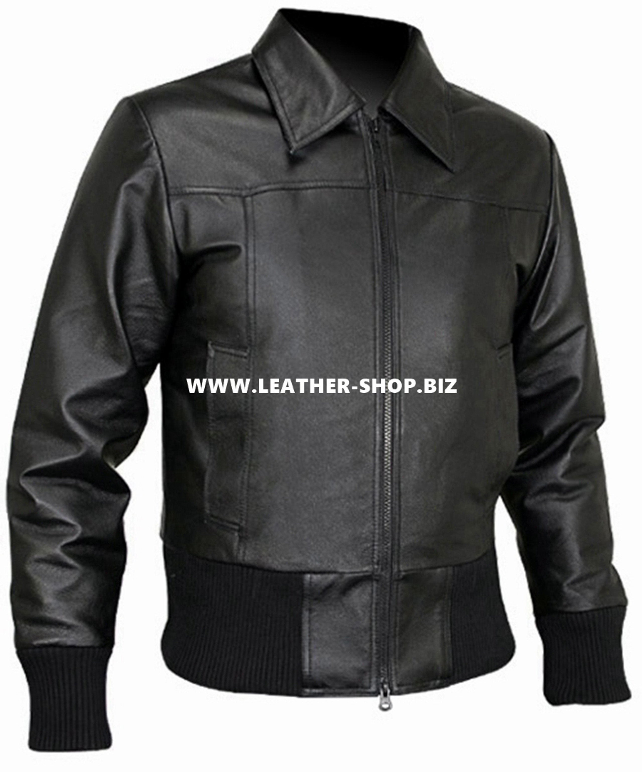 Leather Jacket Bomber Style MLJ0027B Custom-Made In 9 Colors