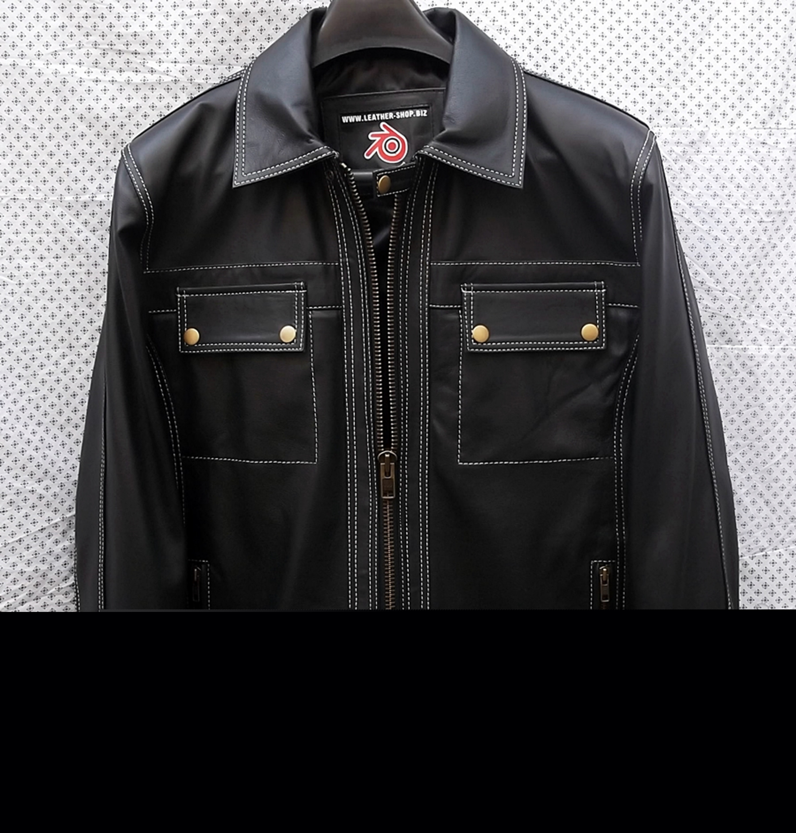 Leather Jacket Retro Style MLJ0095 Custom-Made In 9 Colors