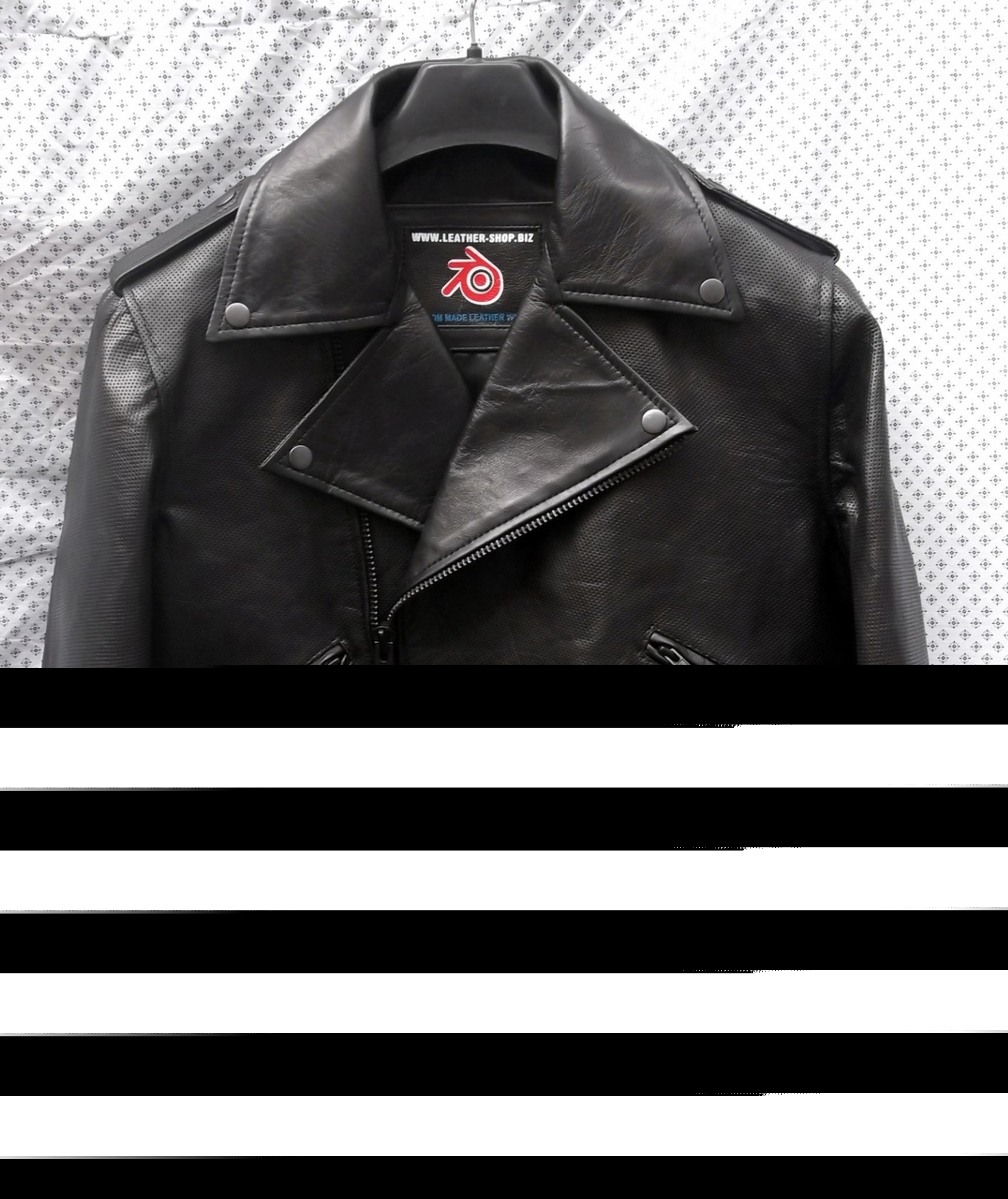 Leather Jacket Biker Style MLJ111 Custom-Made In 9 Colors