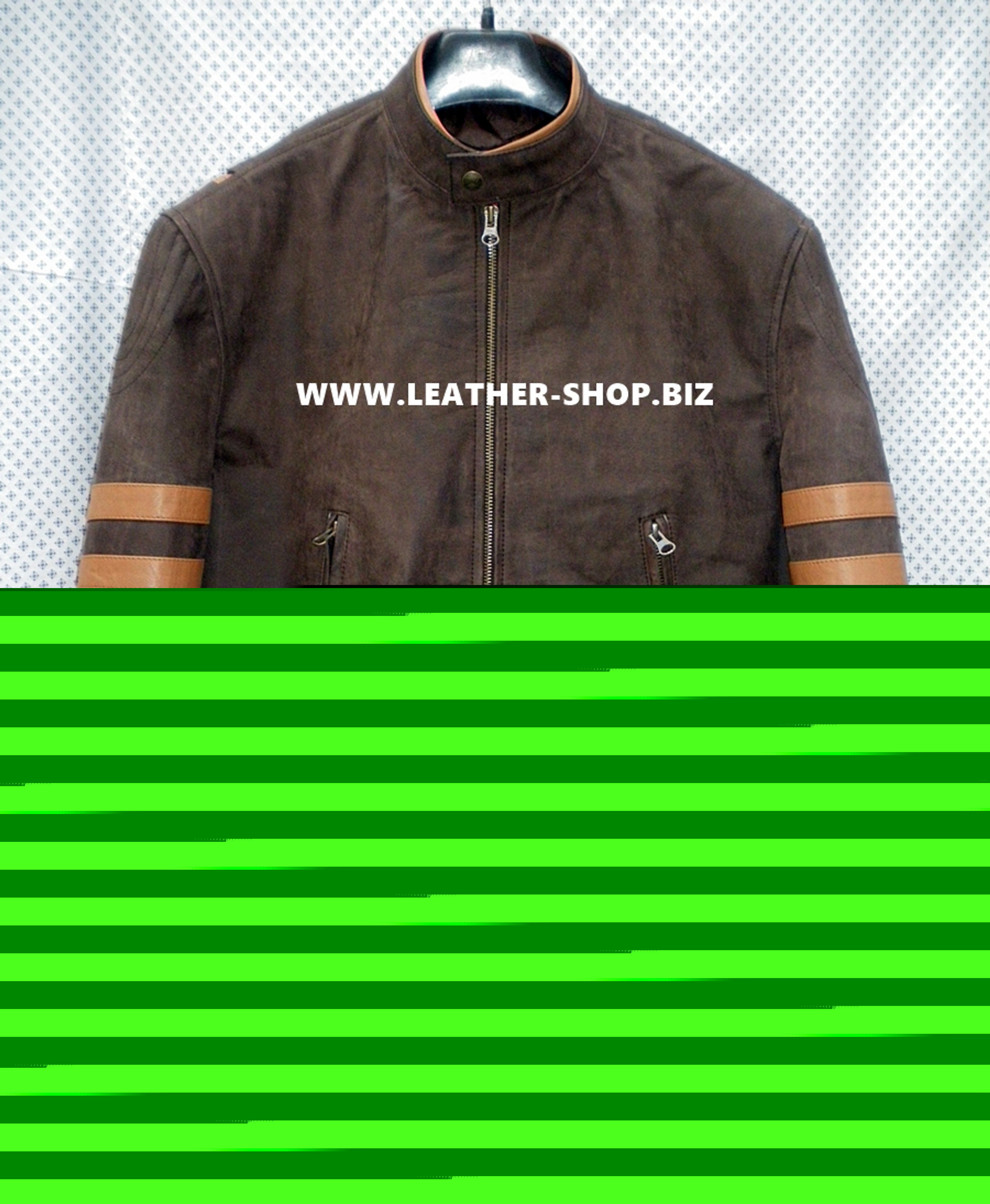 Leather Jacket X-Men Wolverine Style MLJ166W Custom Made In 9 Colors