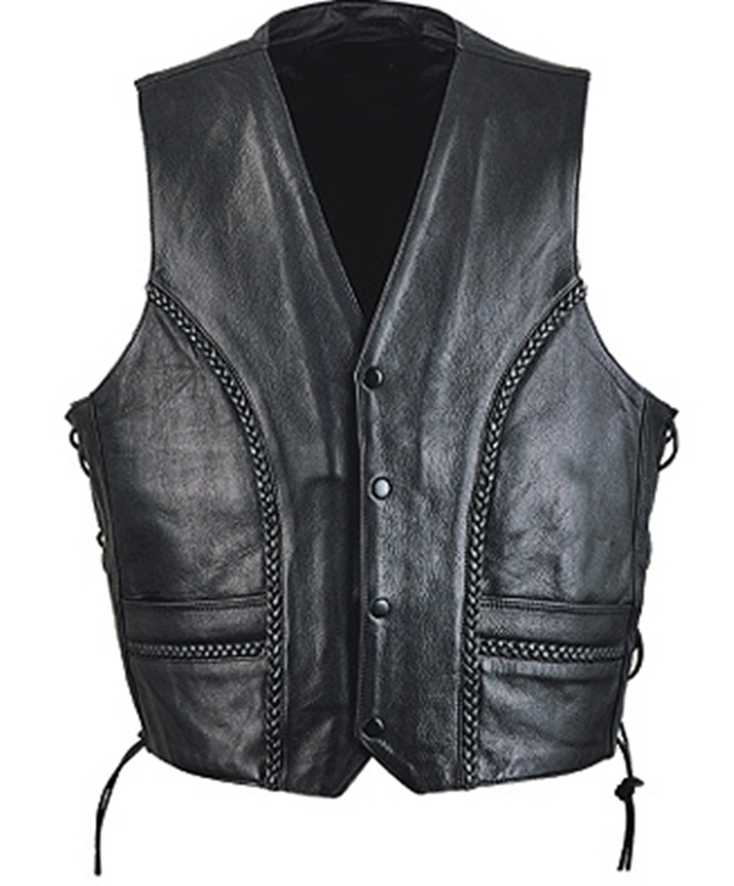 Leather Vest style MLV1358 custom-made 9 colors and 5 types of leathers