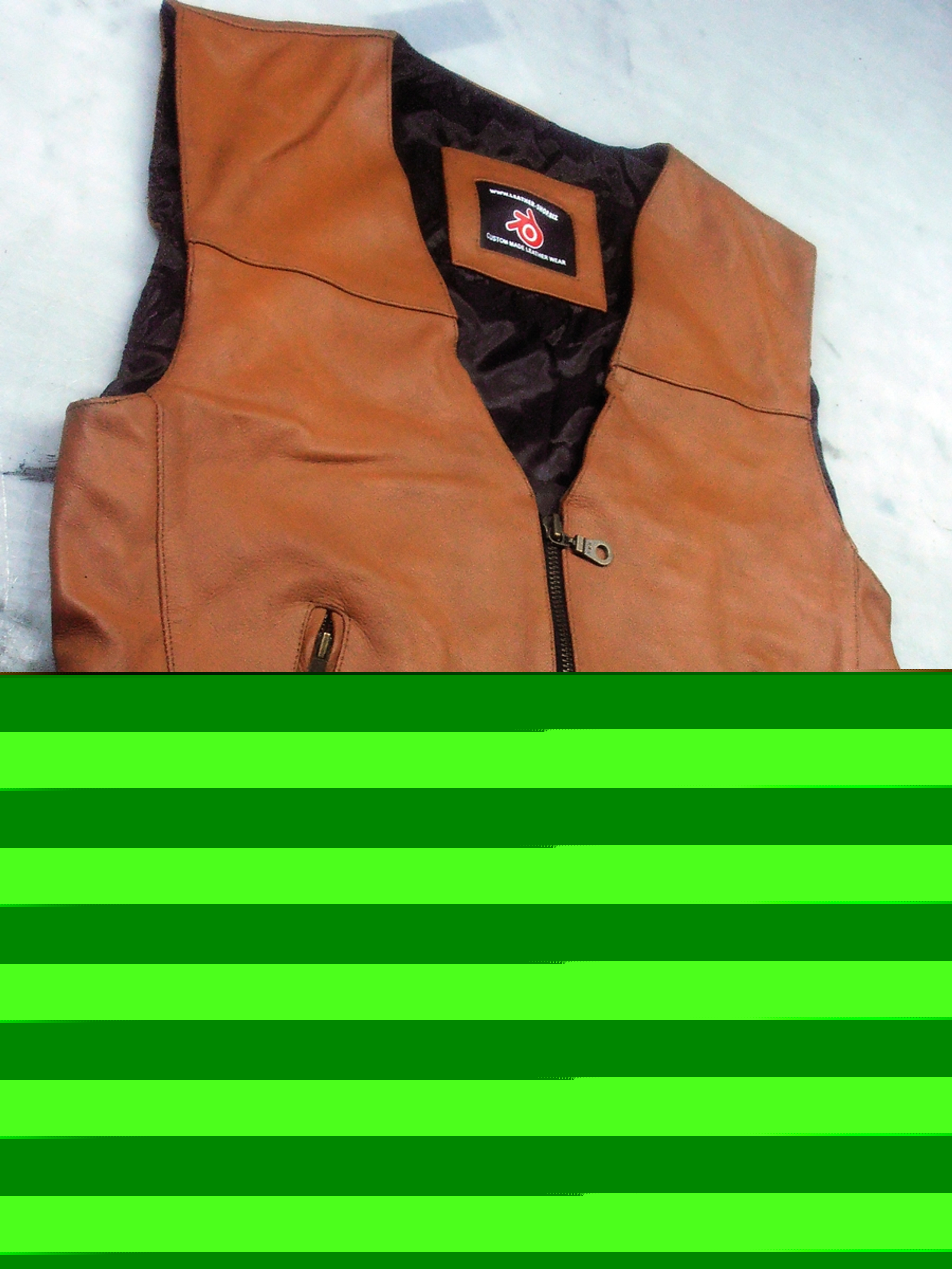 Mens Leather Vest Style MLV1370