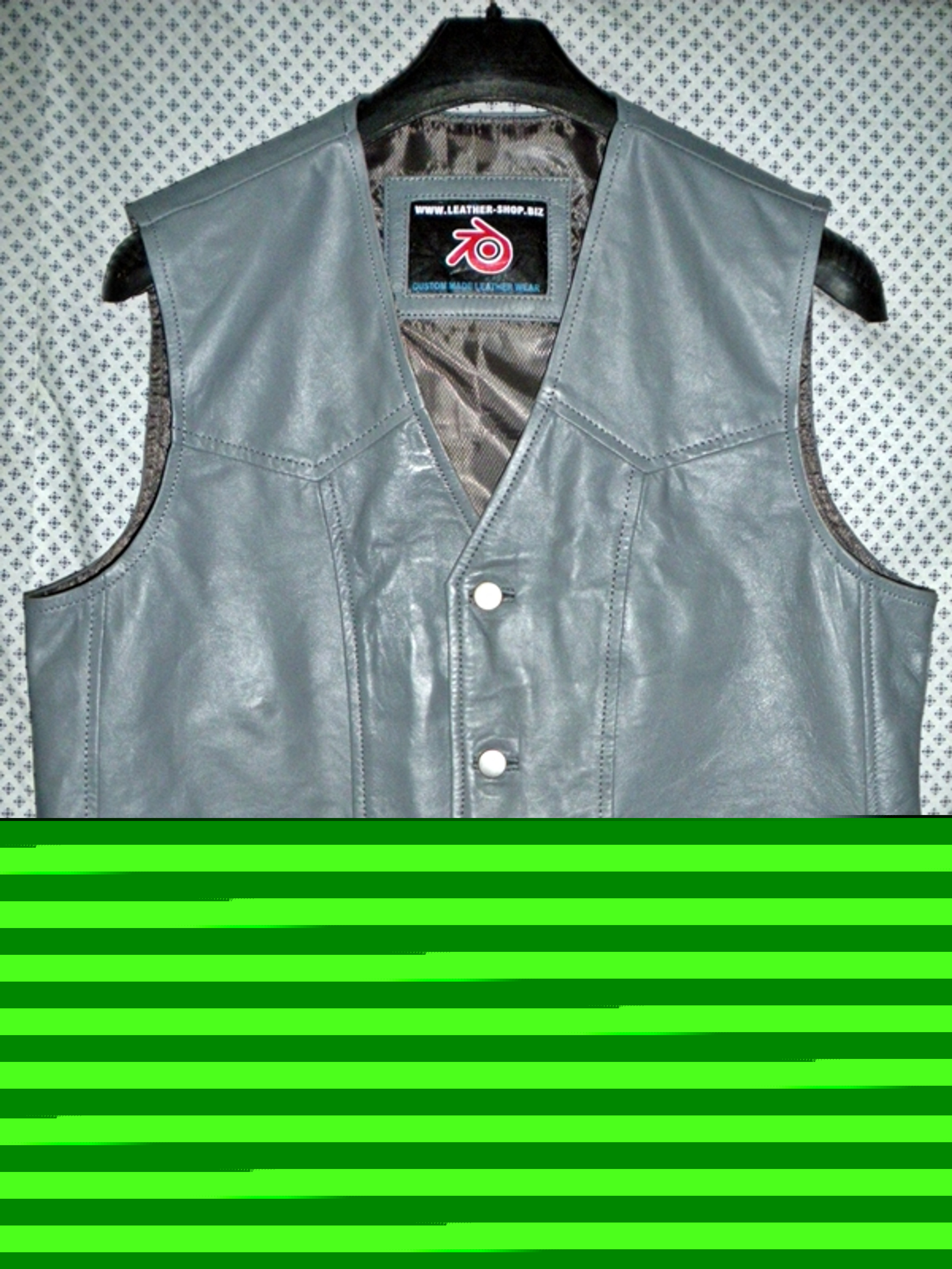 Mens Leather Vest Classic Style MLV720 Custom Made