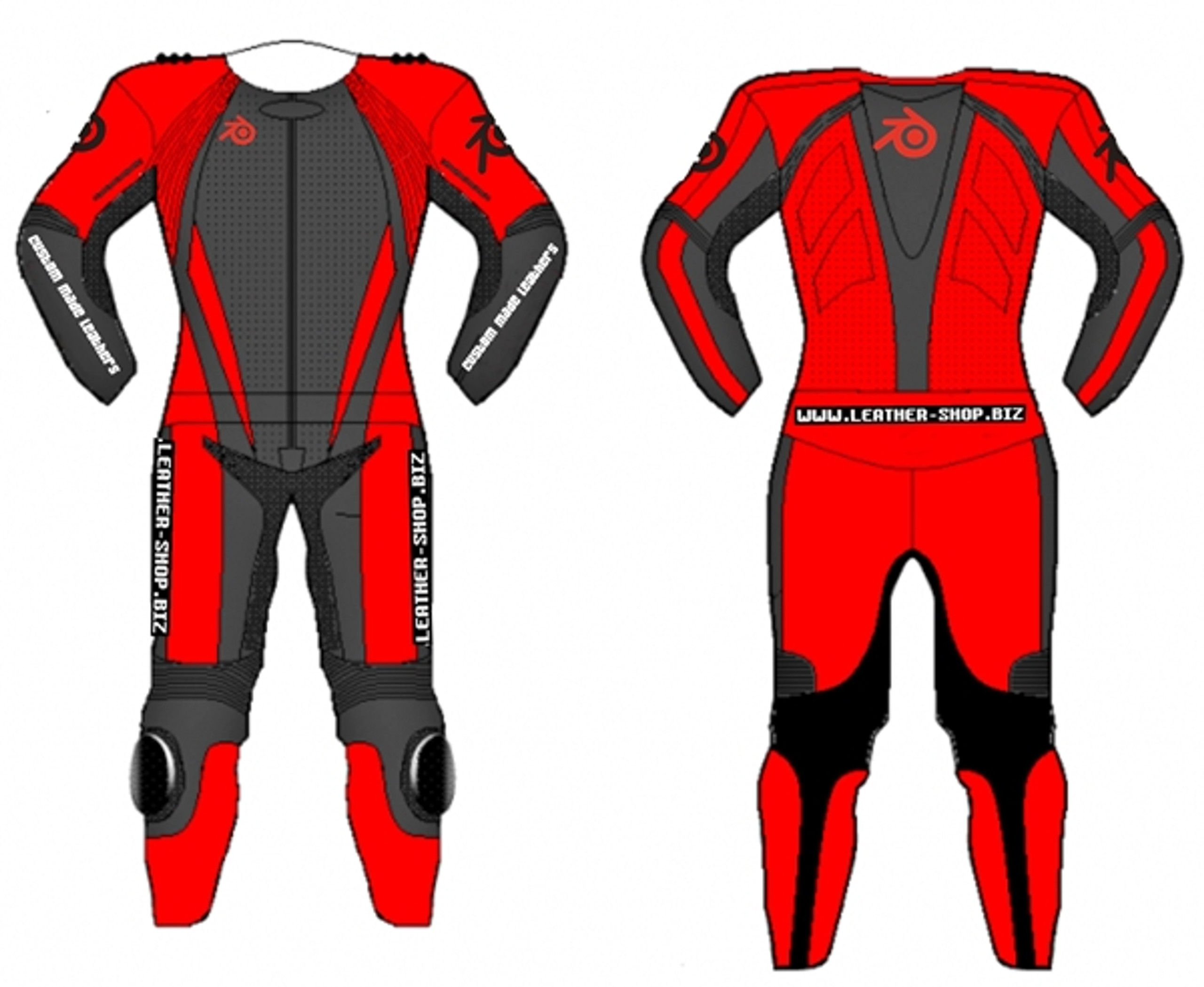 Leather racing suit custom-made style MS0015LS