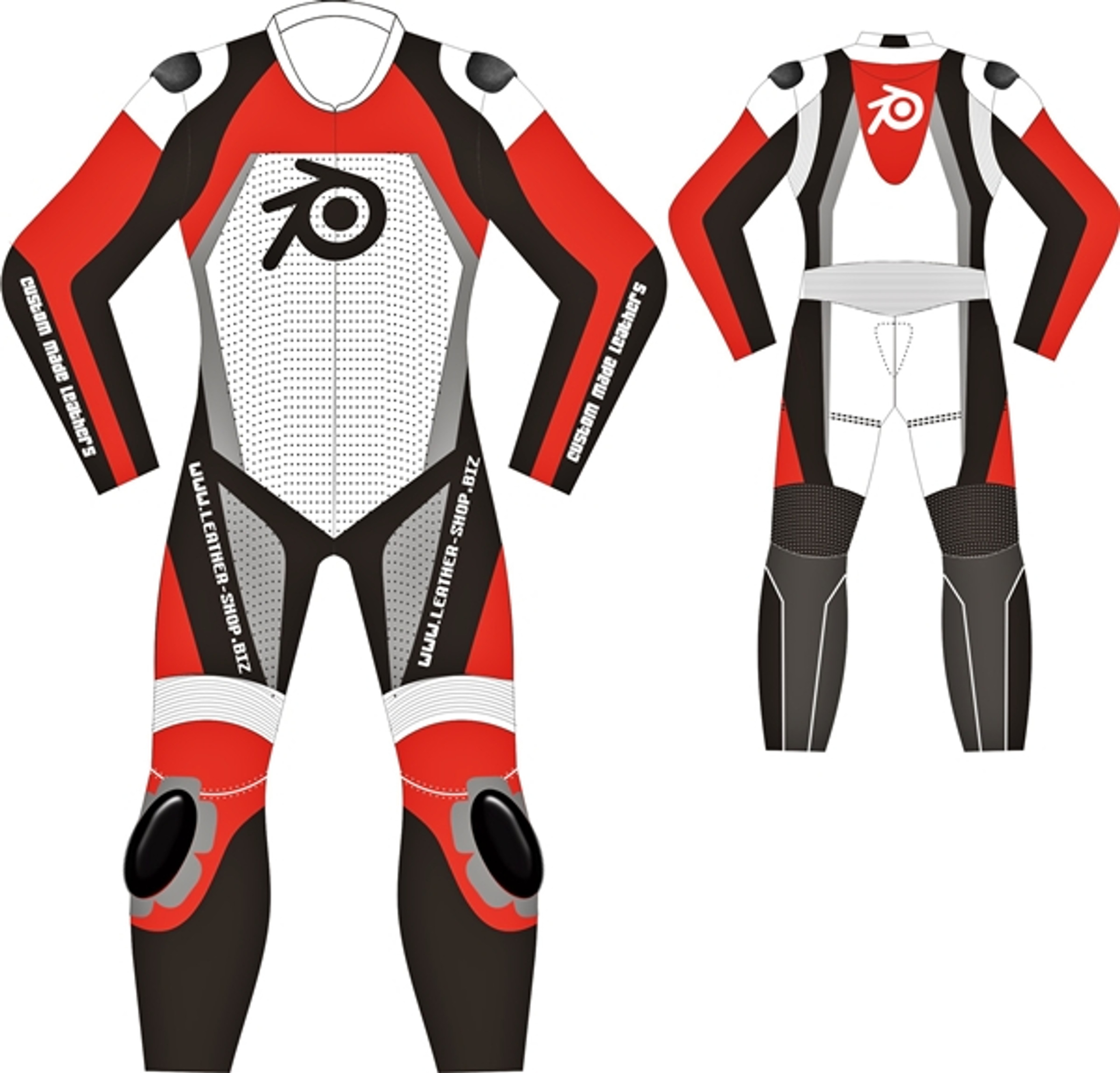 Leather racing suit custom-made style MS0021LS