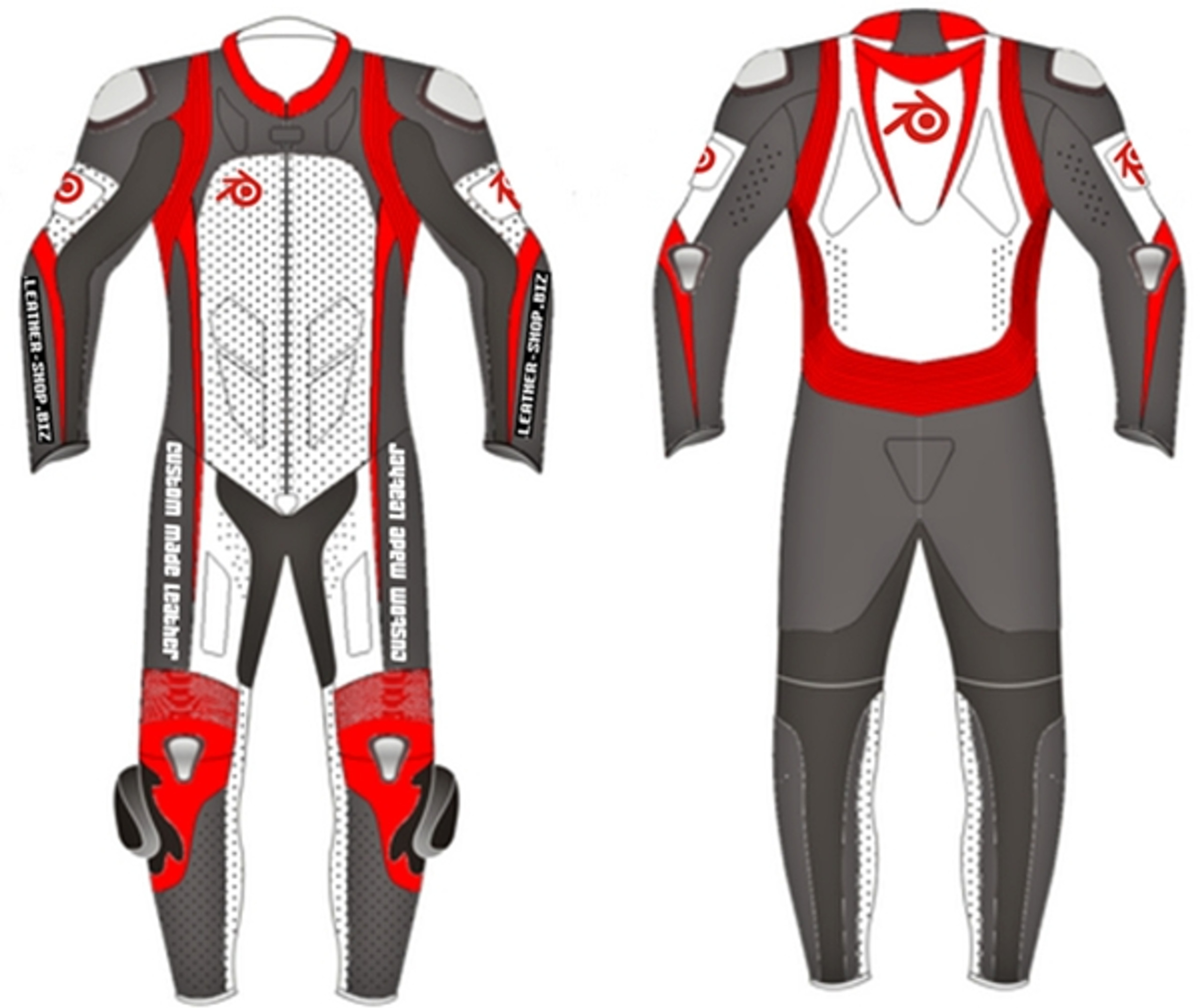 Leather racing suit custom-made style MS0025LS
