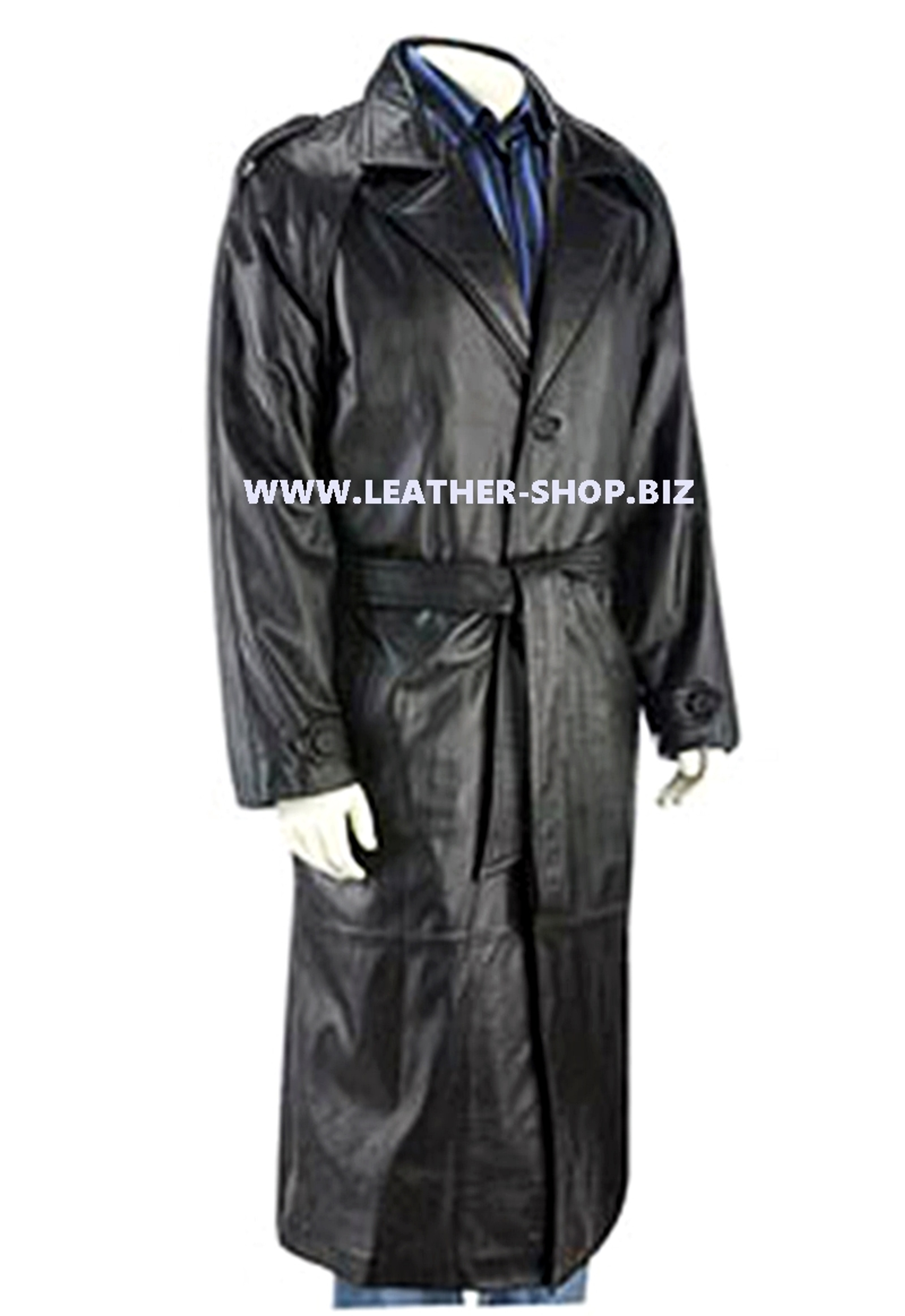 Leather Trench Coat style MTC701 Custom Made Available In 9 Colors
