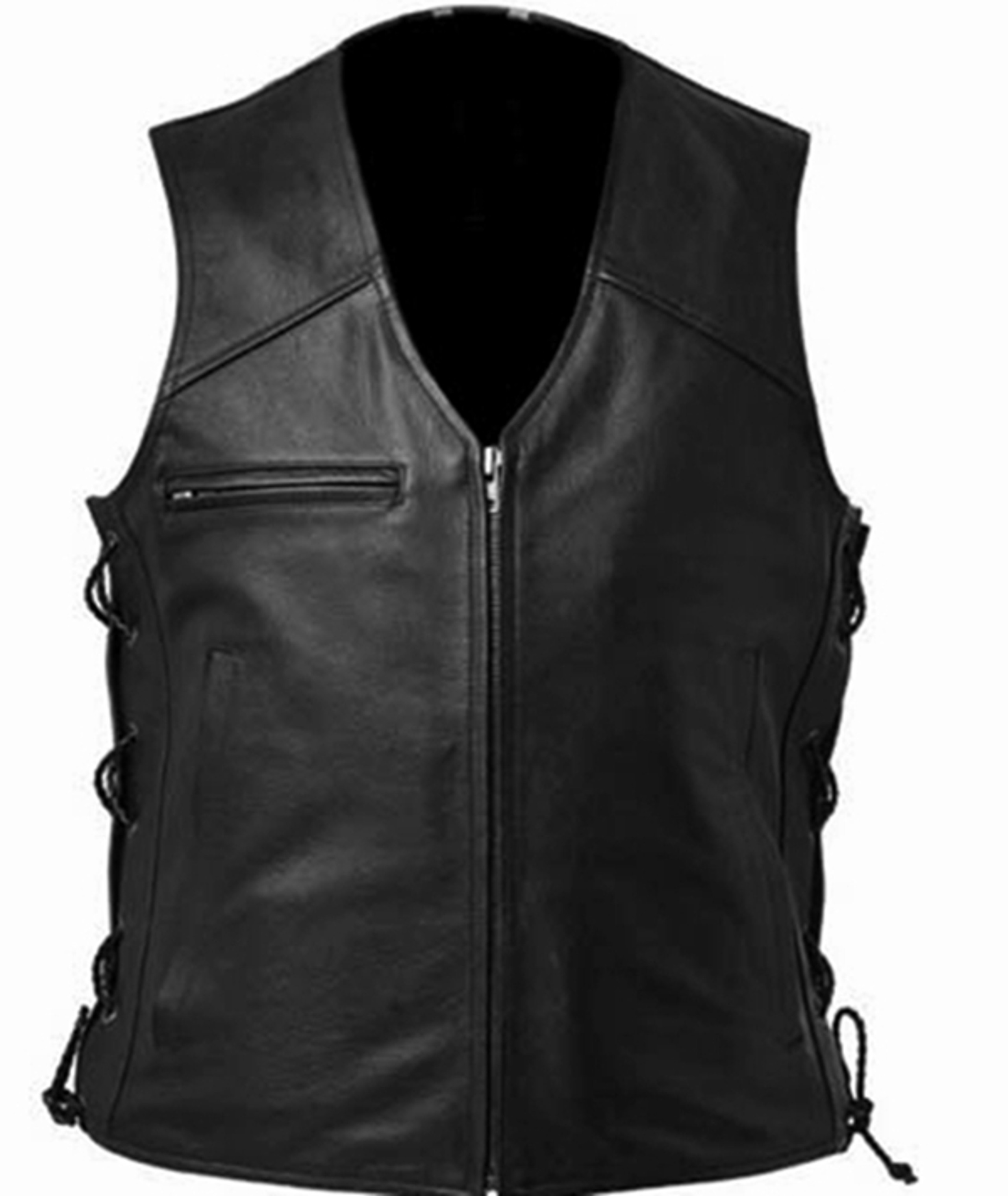 Ladies Leather Vest style WLV1202 custom and available in 9 colors